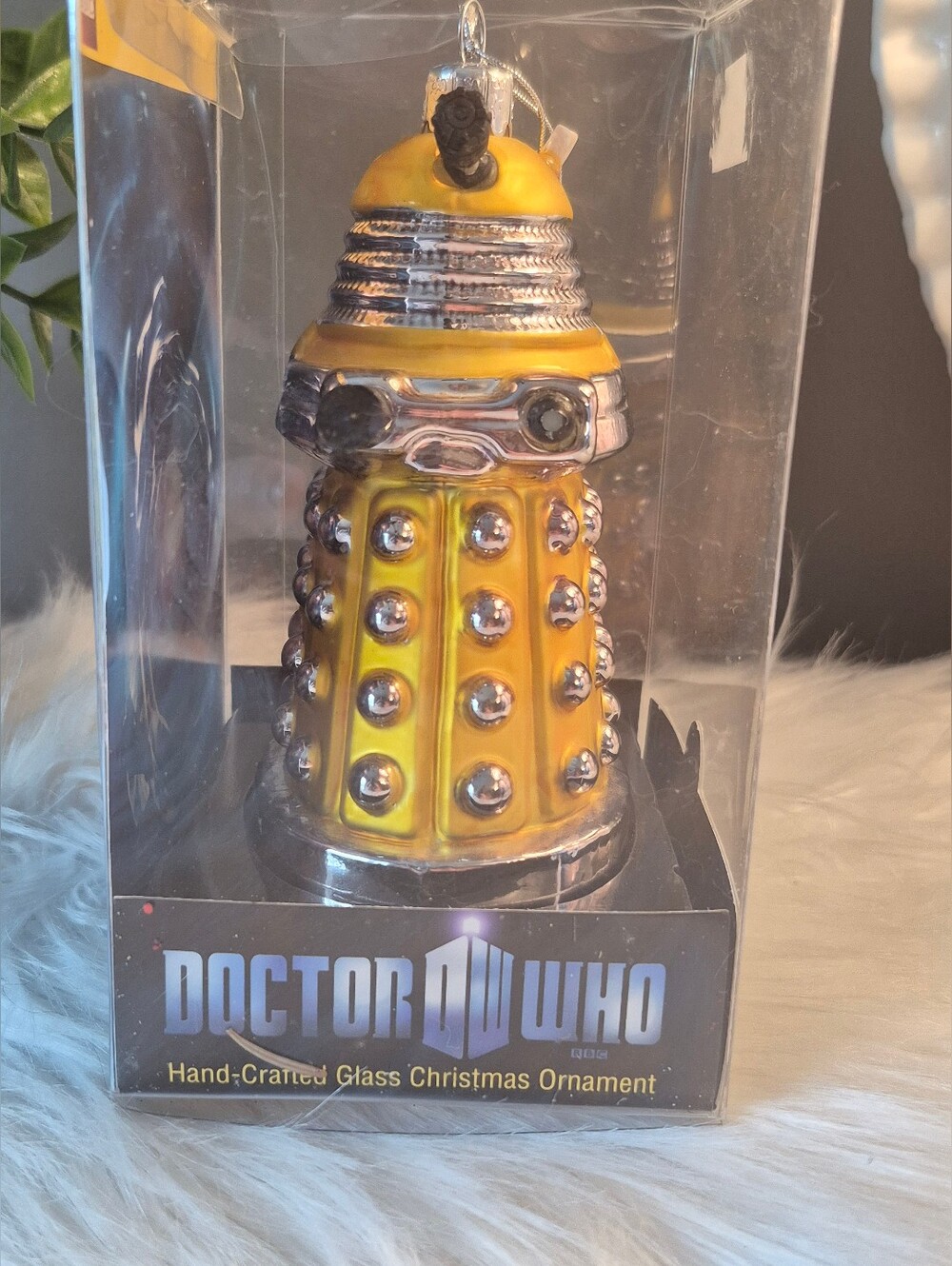 Doctor Who Hand-Crafted Glass Christmas Ornament